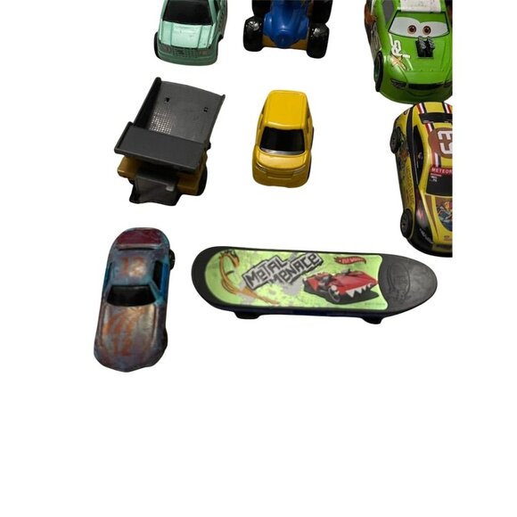 Mixed Lot of 12 Toy Vehicles Hot Wheels Disney Pixar Cars & More - Picture 2 of 11